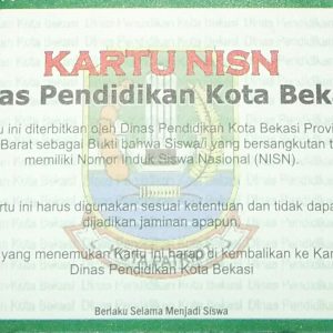 Cetak Kartu NISN Resmi (Validasi Dapodik/Dinas)